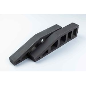 Different Shape Dark Grey Brick For Wall Design