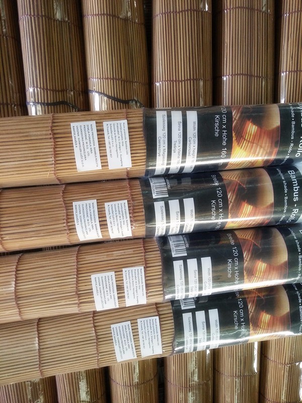 Professional Bamboo Rolling Curtains Natural Dyed Color Insect Resistant