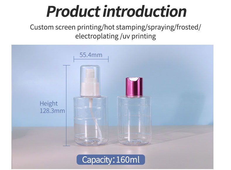 30ml 50ml 100ml PET Spray Bottle Luxury Glass Refillable Perfume Bottle With Wooden Cap