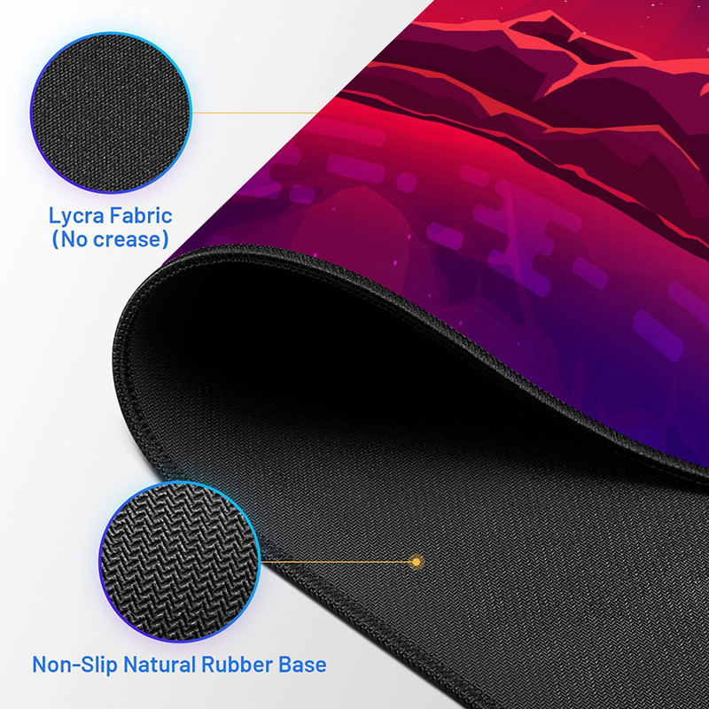 NO Wireless Charging XXL Large Gaming Mousepad with Personalised Sublimation