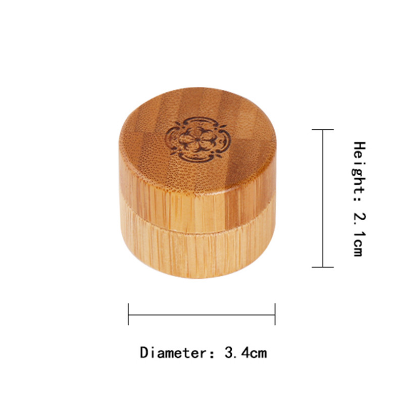 Custom Cosmetic Packaging Bamboo Wooden Cream Jar Eco Friendly