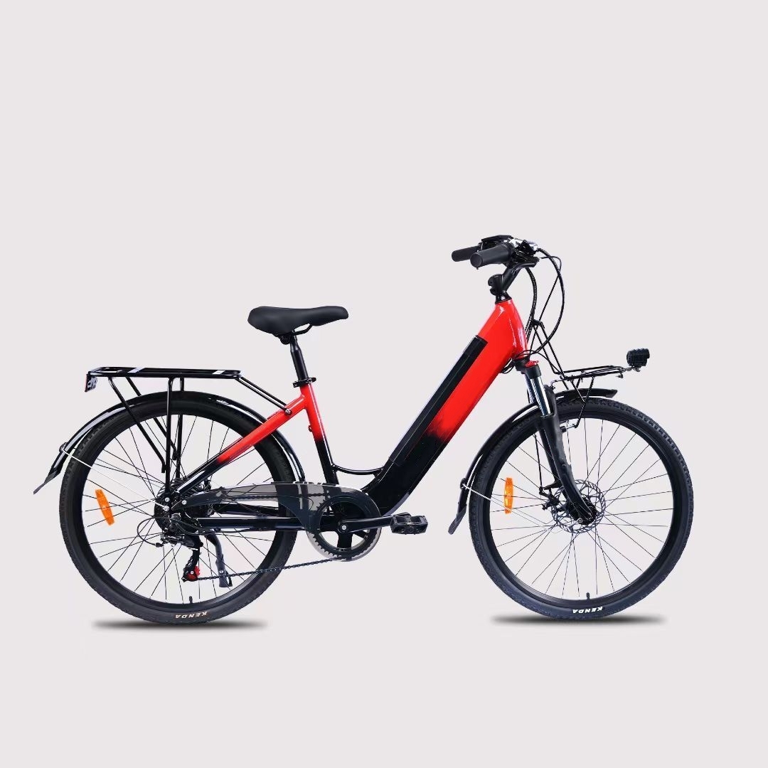 Ladies Step Thru Electric City Bike 36V 11Ah 7 Speed 26" / 24" Electric Bicycle