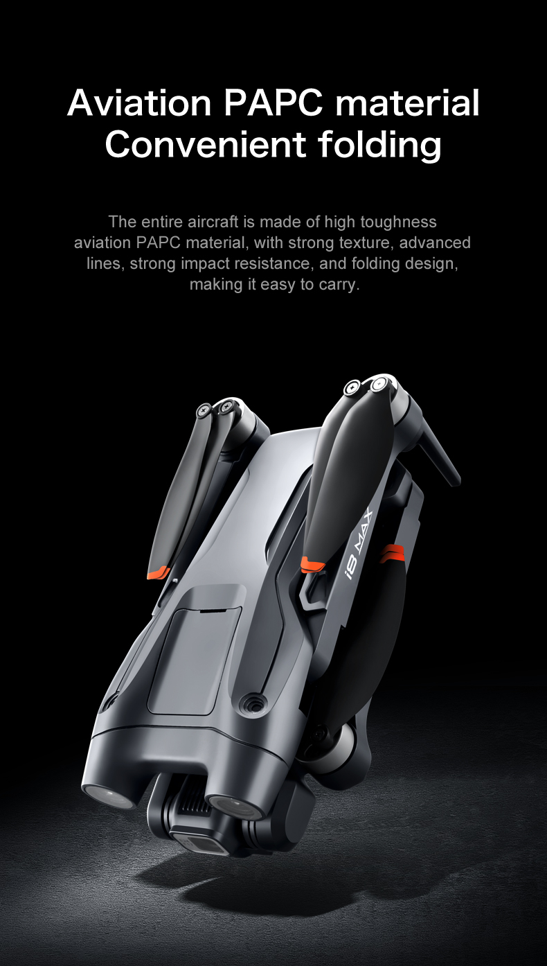 Remote Control I8 Max Drone 25 Minutes Flight Time 1.5km Range Dual Camera GPS and Smart Return for Beginner Drones
