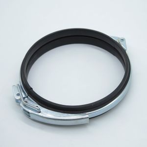 China Secure Piping System Galvanized Pipe Clamp Piping Clips 80mm-500mm Range on sale