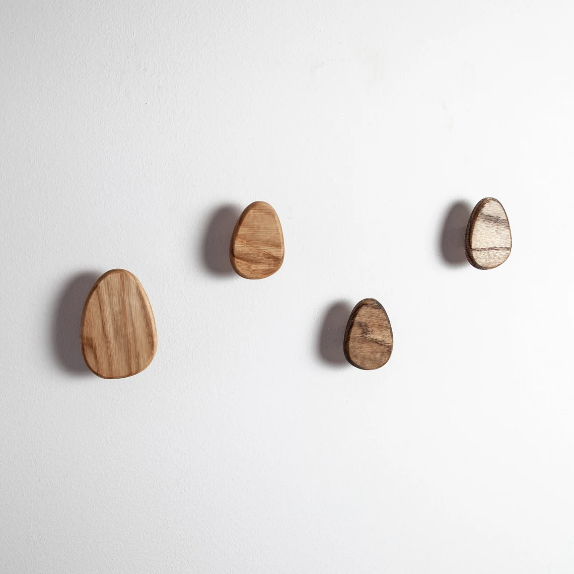 Wooden coat hooks for wall stone hook wall mount entryway decoration
