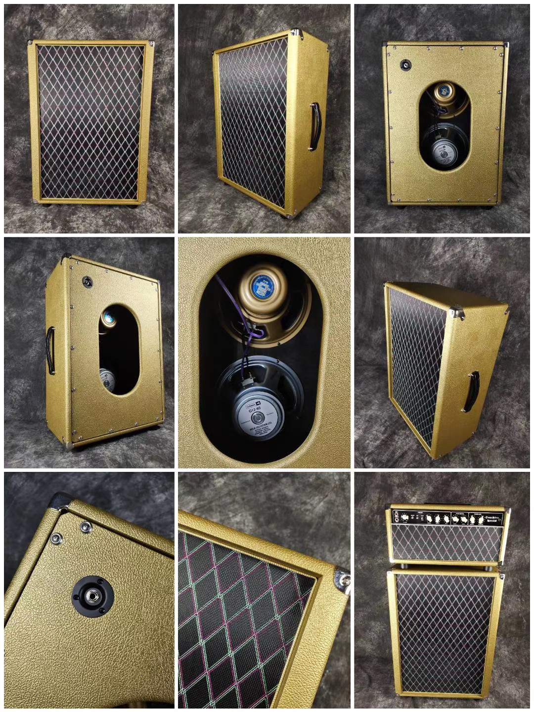 Custom Grand Guitar Bass Amplifier Speaker Cabinet with Kinds Tolex and Speaker Option