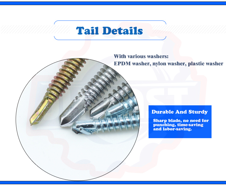 Advantage One-stop Customized Service Din7504 Hexagon Self Drilling Screw for Roofing