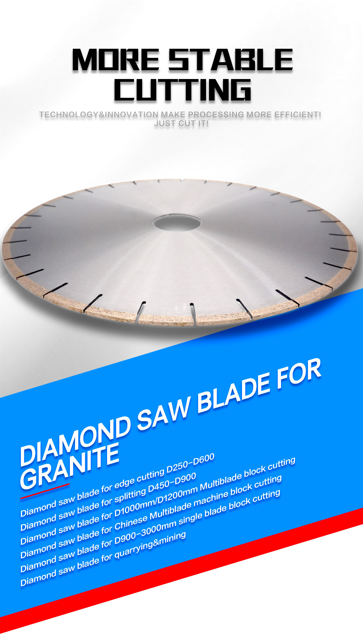 High Frequency Welding 350MM Diamond Saw Blade for Cutting Granite on Bridge Saw Machine