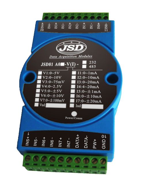  8-ch current/voltage signal to RS485/RS232 converter (A/D Converter) Manufactures