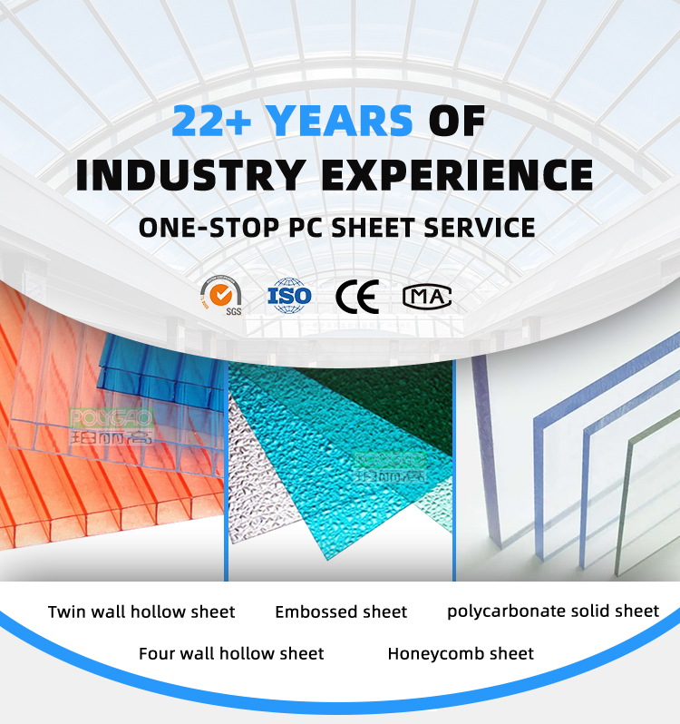Multi Shape X Structure Polycarbonate Sheet Multiwall Hollow Polycarbonate Sheet 16mm- 32mm