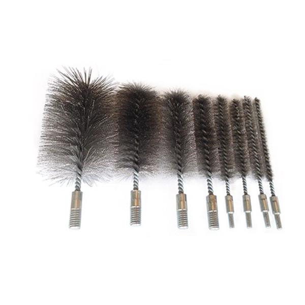 Long Abrasive Brass Industrial Pipe Cleaning Brushes For Gun Jets / Nozzles