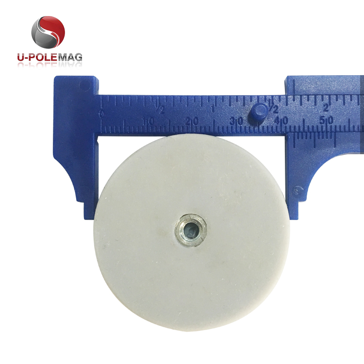 Rubber Coated N42 Neodymium Disc Magnet for Industrial Machinery Components and Parts