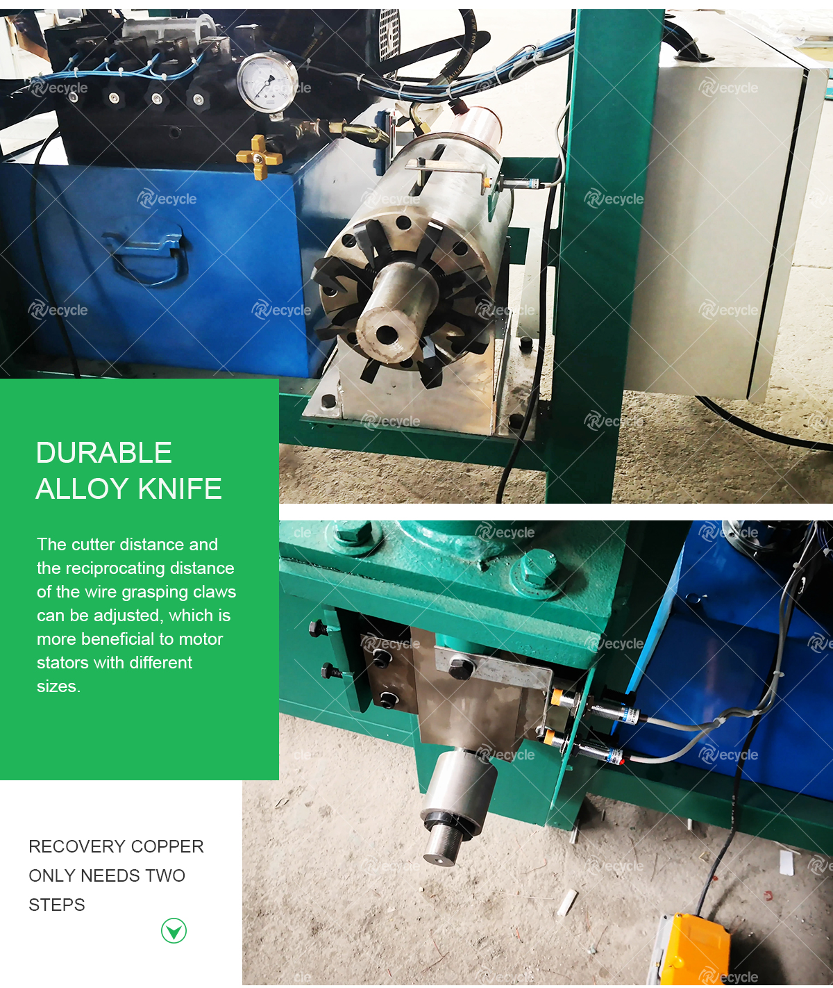 Recycling Scrap Used Car Motor with Advanced Electric Waste Aluminum Motor Stator