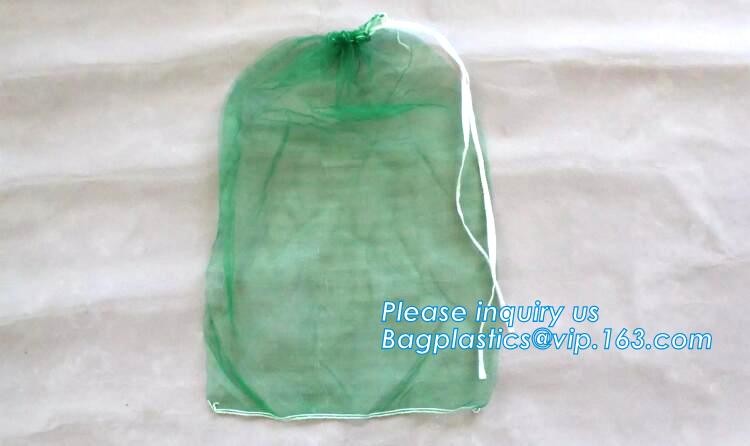 Reusable Solid Shopping Bag String Grocery Bag Shopper Cotton Tote Mesh Net Woven Portable Durable Shopping, BAGEASE
