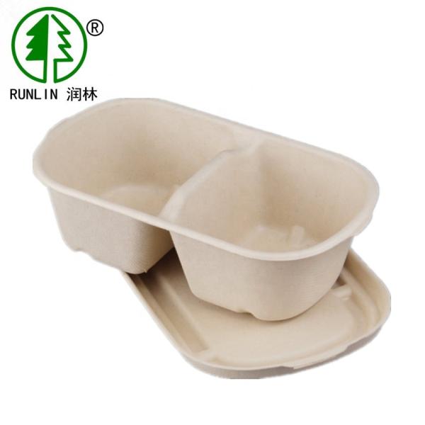 Natural Color Biodegradable Disposable Tableware Plant Fiber Eco Friendly Food