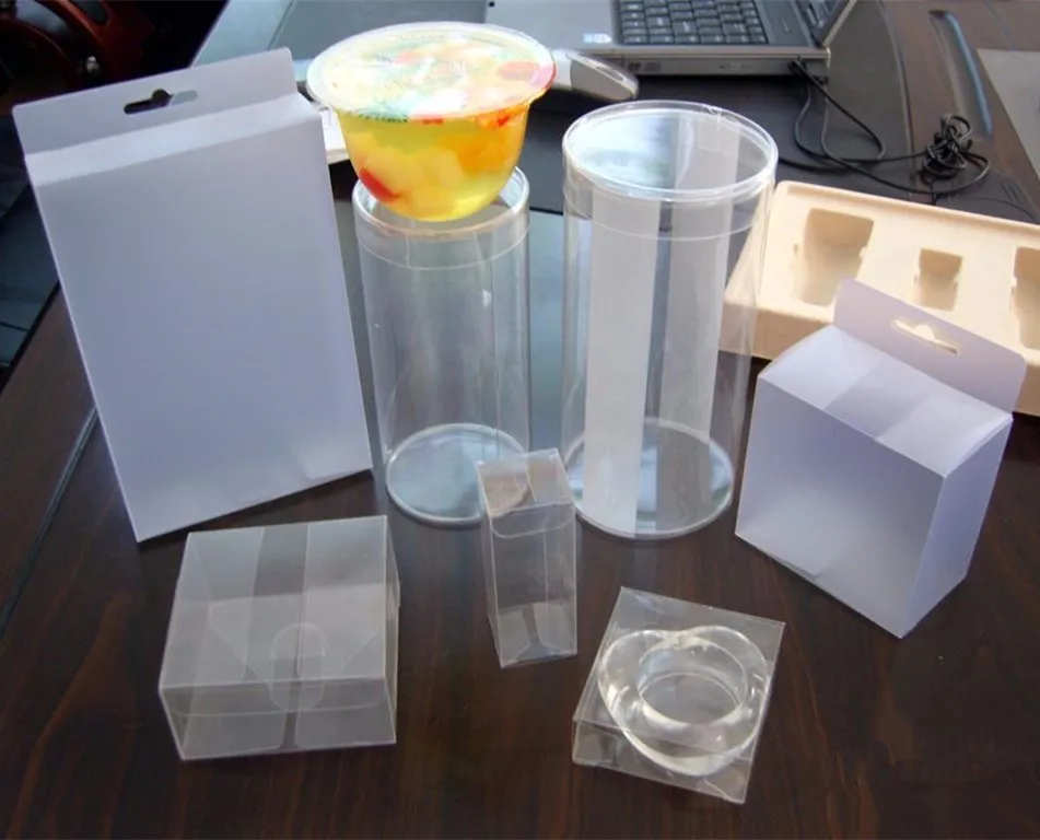 Makeup PVC Packaging Box Electronic Products Hot Laser Transparent PET Plastic Box