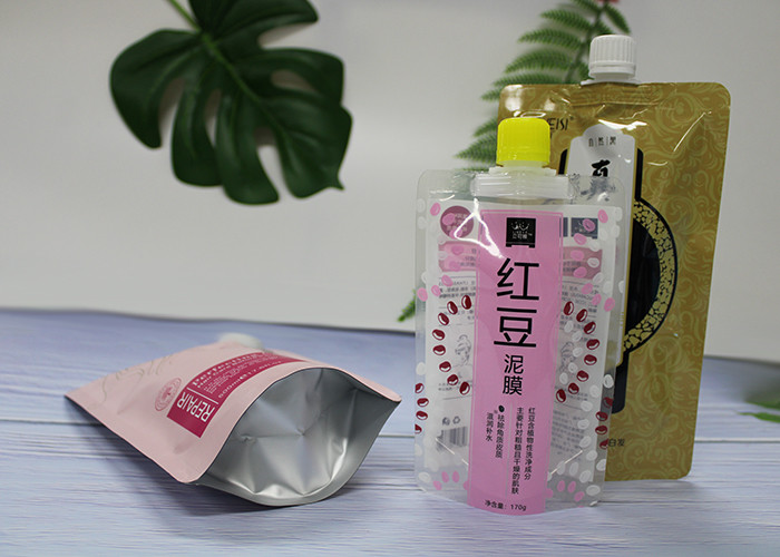 Reusable Plastic Spout Pouch Bag For Baby Food / Liquid BPA Free Gravure Printing
