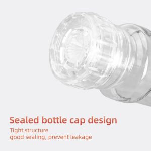 Custom Transparent Plastic Spice Bottles Condiment Shaker Jars 250ml 500ml