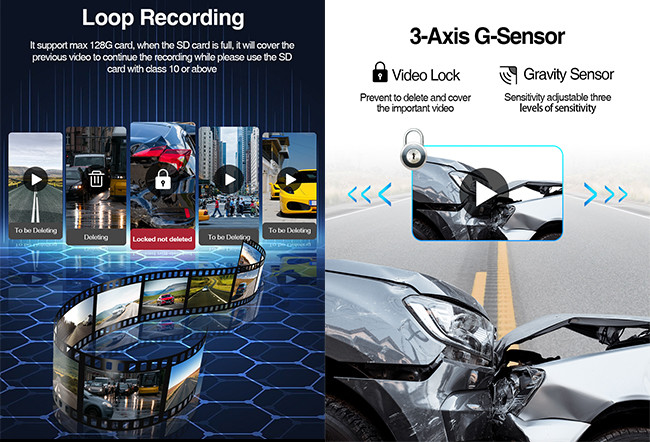 11.26 Inch Car Dash Cam Car DVR Camera Auto Digital Video Recorder Camcorder