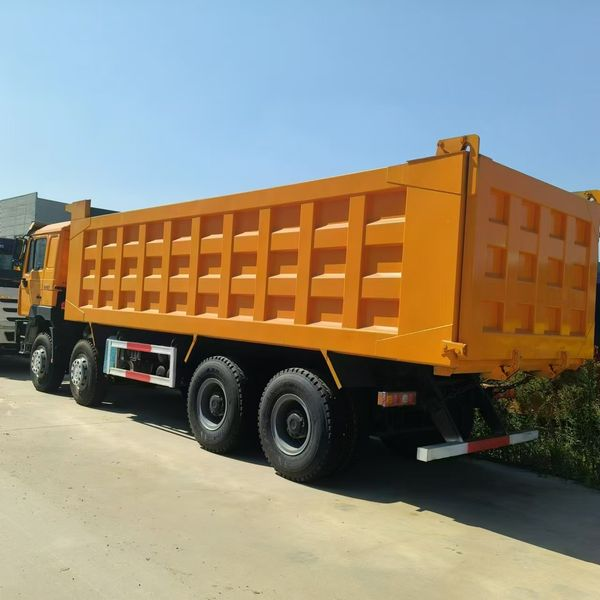 4 Axle 60 ton transport coal ore sand bauxite manganese marble rock steel building material end dump back Tipper Semi Trailer