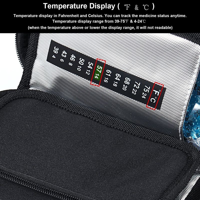 Insulin Cooler EVA Travel Case With Roomy Storage Space