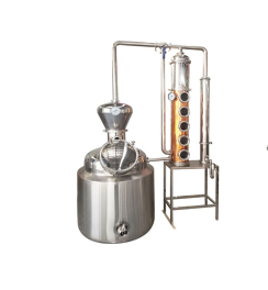 60kw Vodka Distilling Equipment 200lt Whiskey Alcohol Distiller for Food Beverage Shops