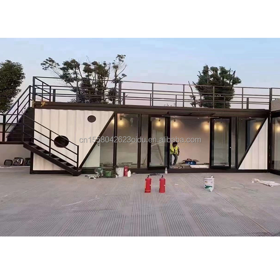 Steel Shed Container Store Prefabricated Building Frame Steel Structure for 20ft or 40ft Container Houses