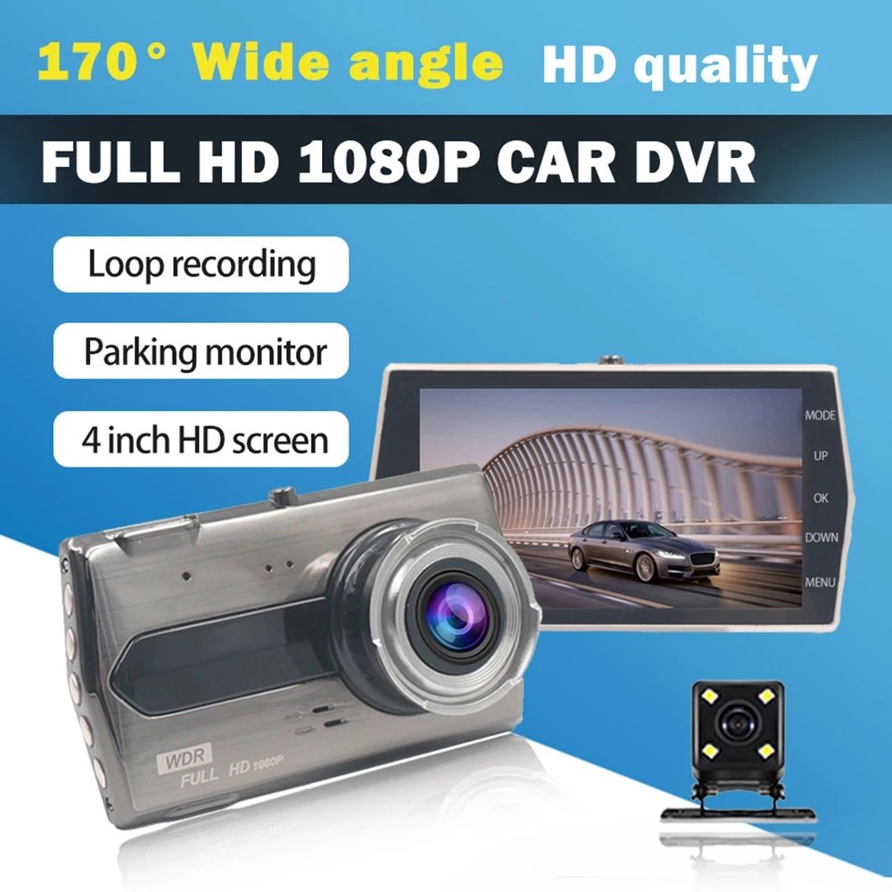 4 Inch Camera Vehicle Blackbox DVR car Dashboard Cam Driving Recorder