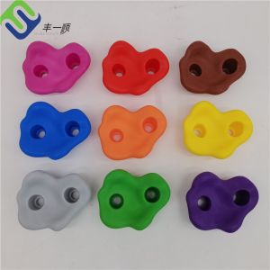 Multicolor Plastic Climbing Grips For Children Playground Climbing Wall