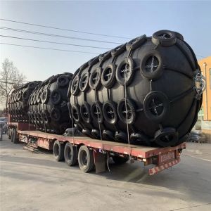 High Pressure Yokohama Floating Fender 80kpa With Bare Packing