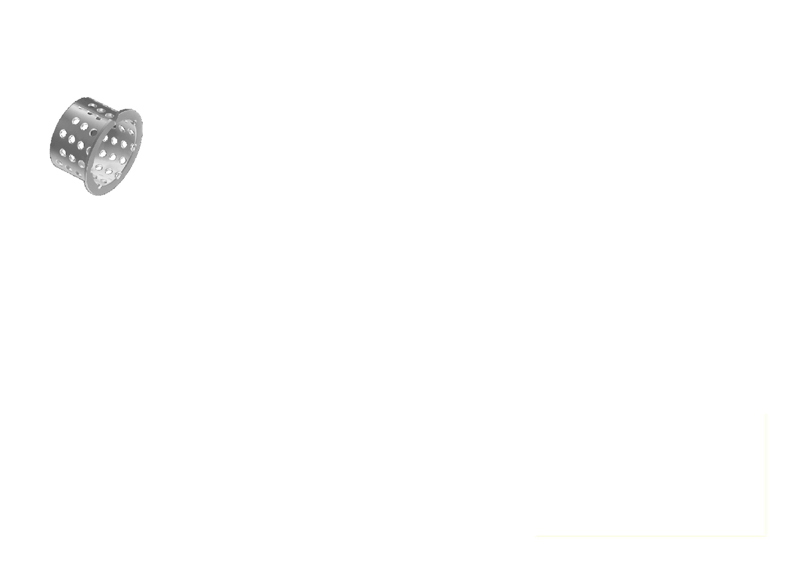 Bronze rolled bearing drawing