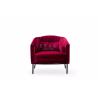Buy cheap Upholstered Maroon Velvet Arm Modern Design Leisure Chair Waiting Chair from wholesalers