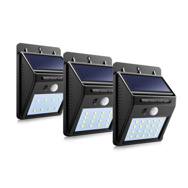 Outdoor Solar Garden Lights With Motion Sensor 20 40 50 LEDs Aluminum Alloy