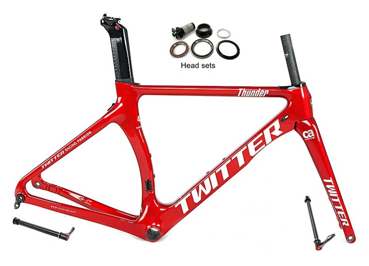 52cm 700C Carbon Road Bike Frame Aero Twitter Thunder For Road Bicycle