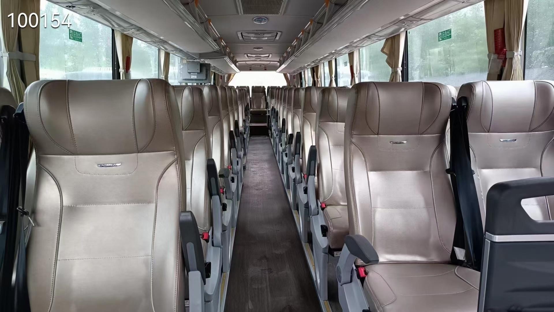 Kinglong 56seater Used Coach Bus XMQ6135 Double Axle Weichai Engine Air Bag Suspension