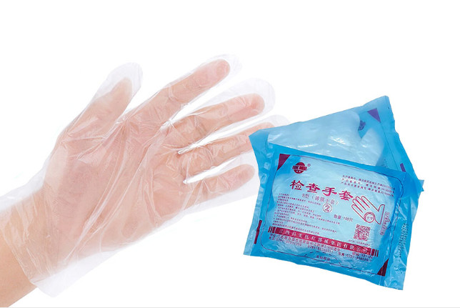 Disposable Non Sterile PE Examination Gloves CE ISO Certificate