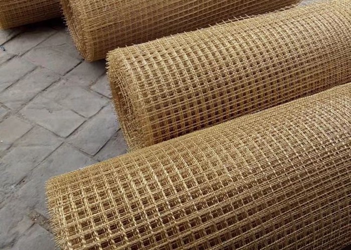 Industrial 30 Mesh 0.6m Width Brass Wire Mesh Screen Copper Wire Netting