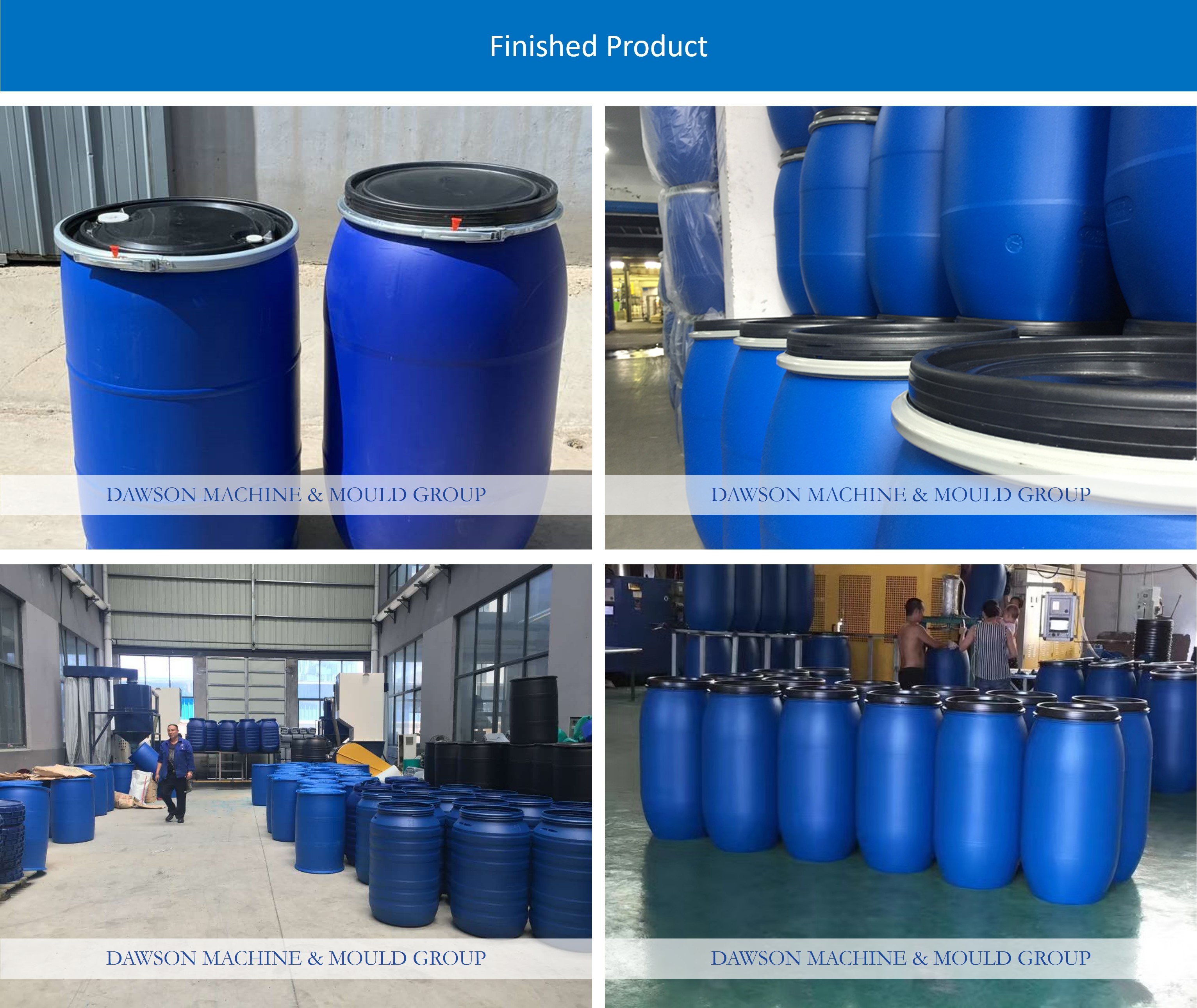 120l 220 Litre Open Top Plastic 55 Gallon Drum Blow Molding Machine