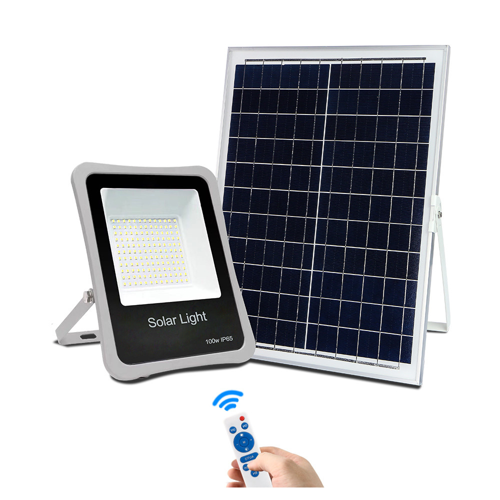 Aluminum Waterproof Ip65 100w Led Solar Powered Flood Lights