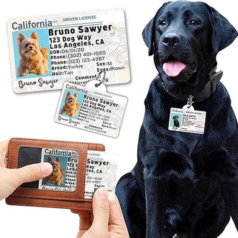 DIY Custom Sublimation Pet ID Tags MDF For Sublimation Printing