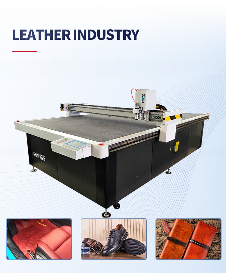 1625 Rubber Gasket Industry Cutting Machine Felt Vibrating Knife Cutter 380V