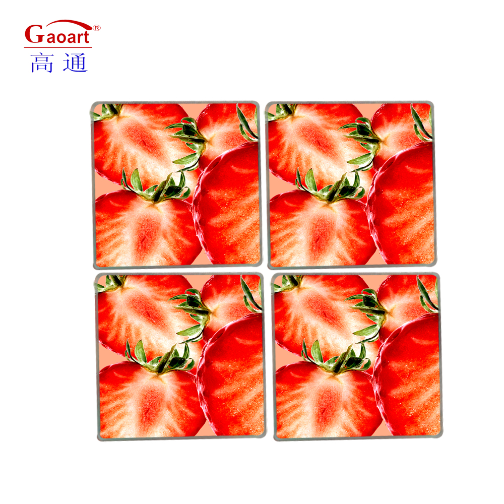 Sublimation White Tempered Glass Cutting Board for Smooth Vegetable Chopping in Kitchen