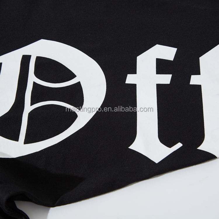 Custom T-Shirt Oversized Three Quarter Boxy Fit Drop Shoulder with Gothic Letter Print
