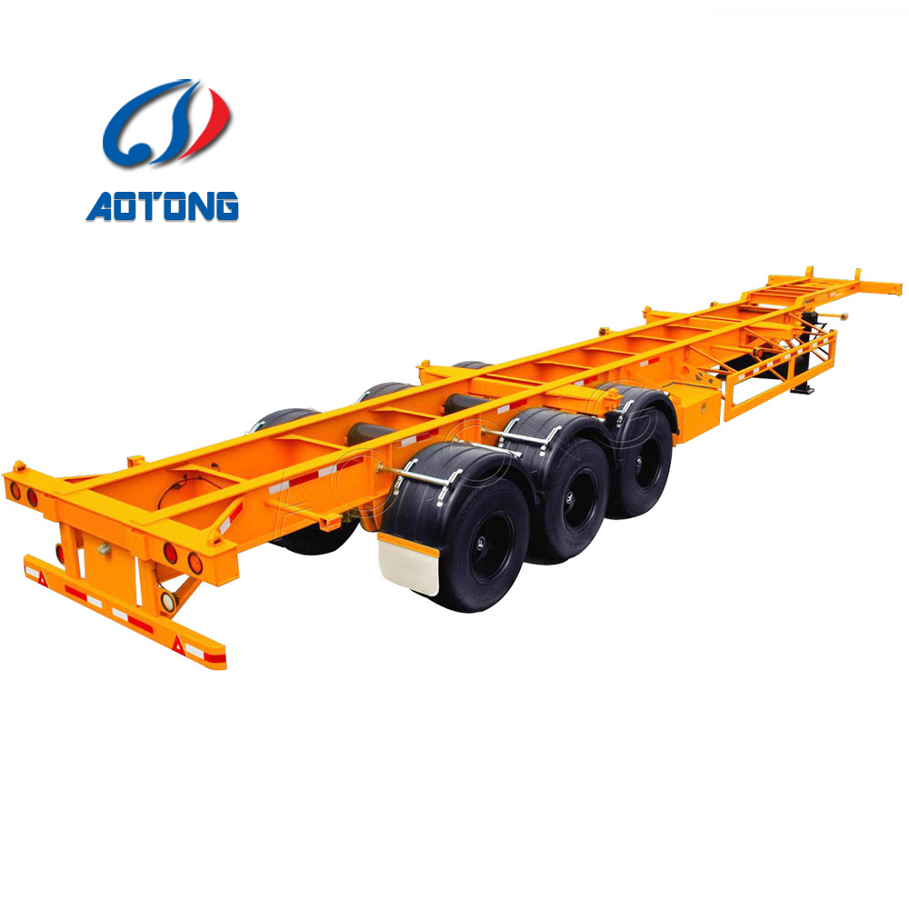 Japan Market Semi Truck Flatbed Trailer with 80T Max Payload and Hydraulic Ladder