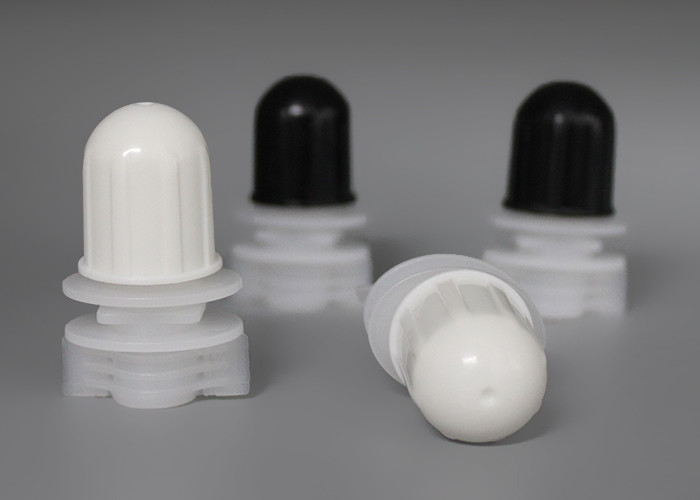 Oval Round Type White Stand Up Pouch Spout Top Caps 12 Millimeter