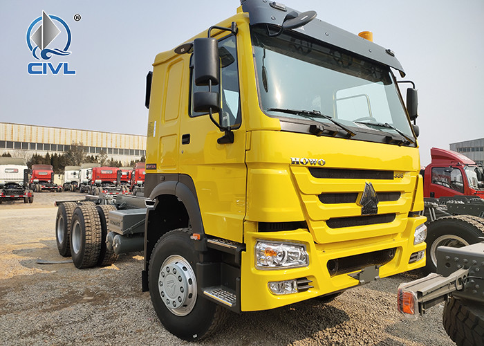 10 Tires SINOTRUK HOWO Cargo Truck Euro 2 LHD 6X4 336HP HW76 Cabin Sidewall Cargo Truck