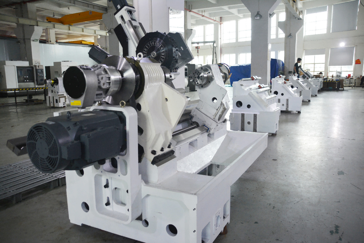 Y Axis Turret Dual Spindle Precision Automatic CNC Lathe Machine