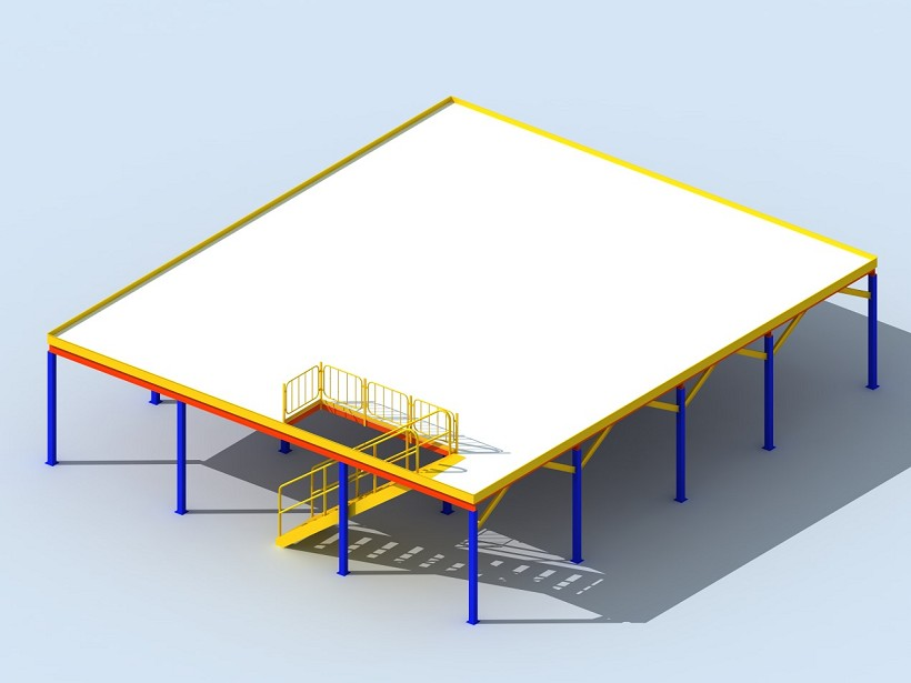 Warehouse Industrial Multi-Layer Mezzanine Rack System Q235B Steel Structure