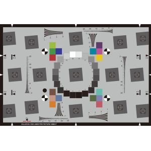 Reflective Camera Resolution Chart , Professional Camera Lens Test Chart