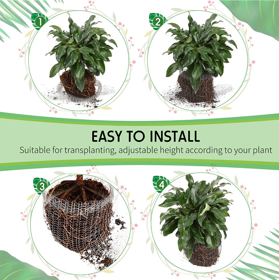 Root Guard Gopher Basket 5 Gallon Gopher Wire Planting Baskets